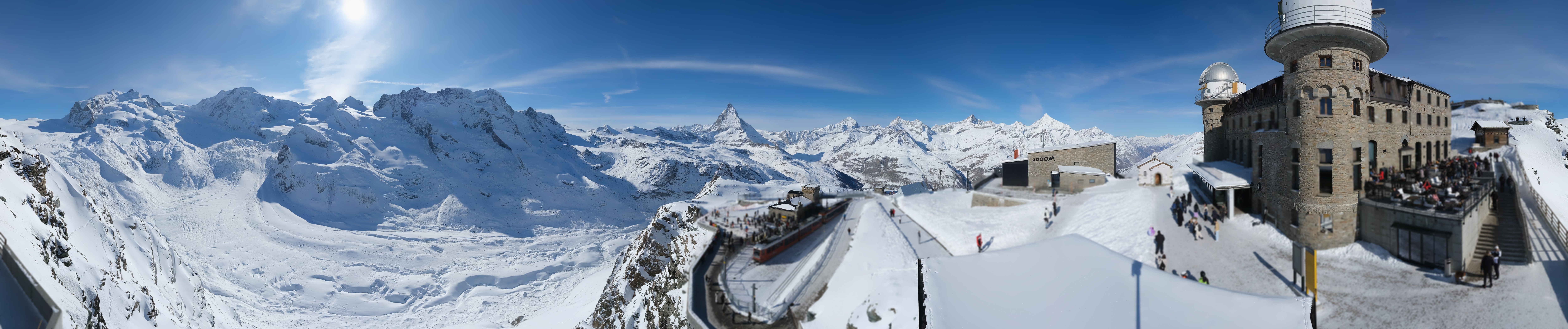 Archived image Webcam Gornergrat Kulm Zermatt