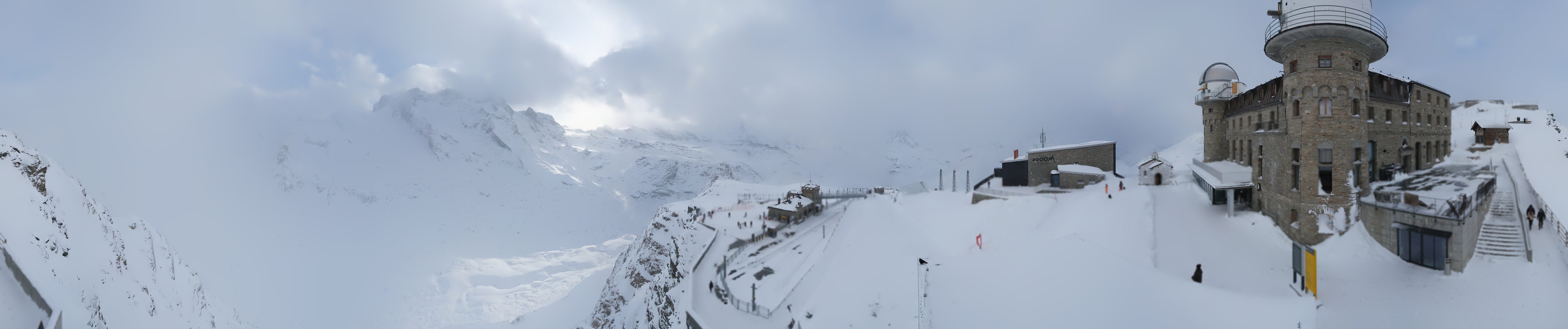 Archived image Webcam Gornergrat Kulm Zermatt