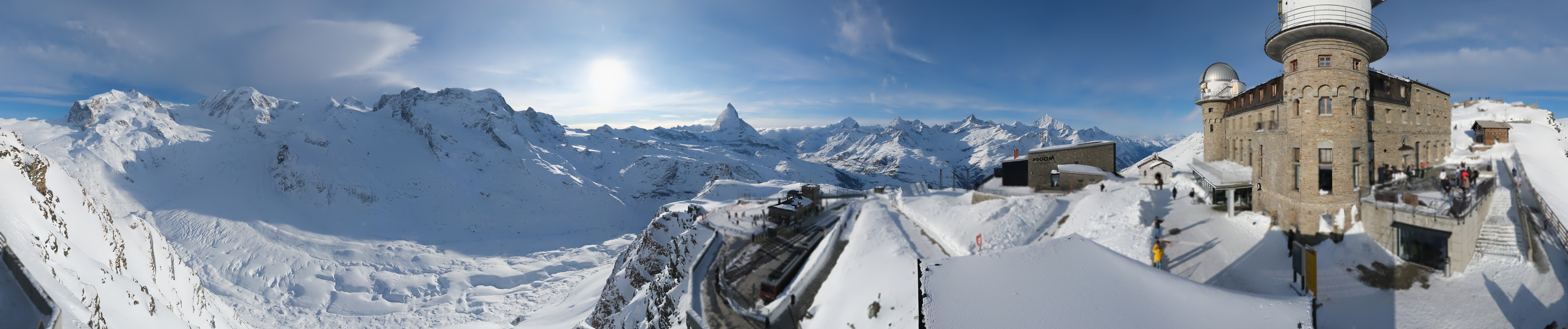 Archiv Foto Webcam Gornergrat Kulm Zermatt