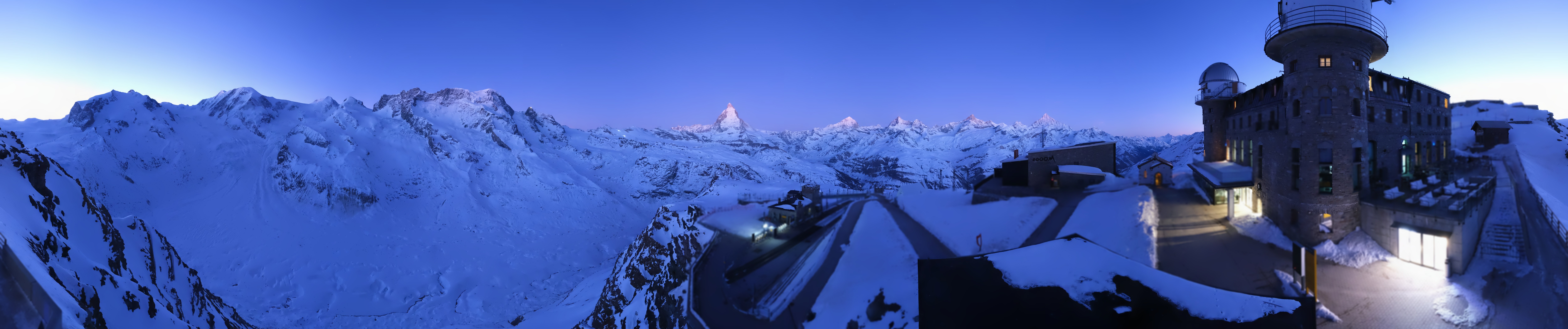 Archived image Webcam Gornergrat Kulm Zermatt