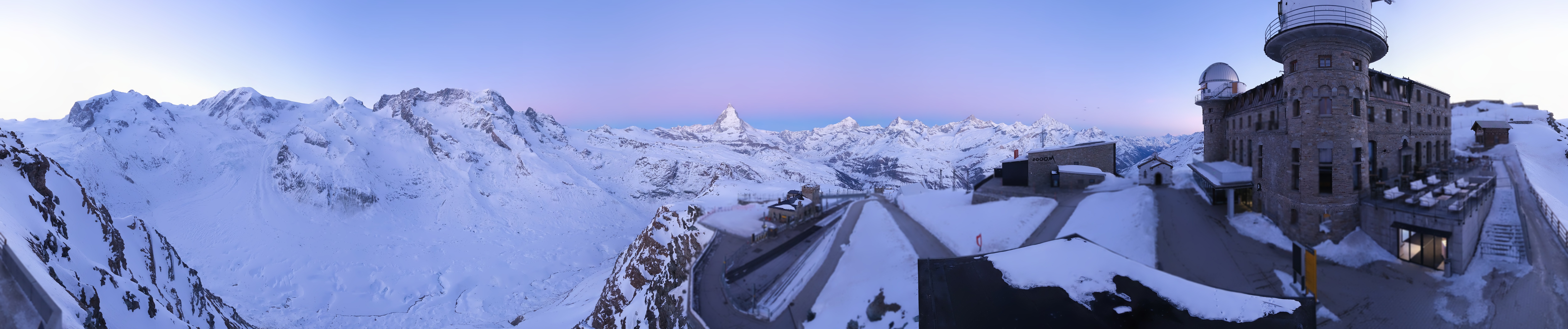 Archived image Webcam Gornergrat Kulm Zermatt
