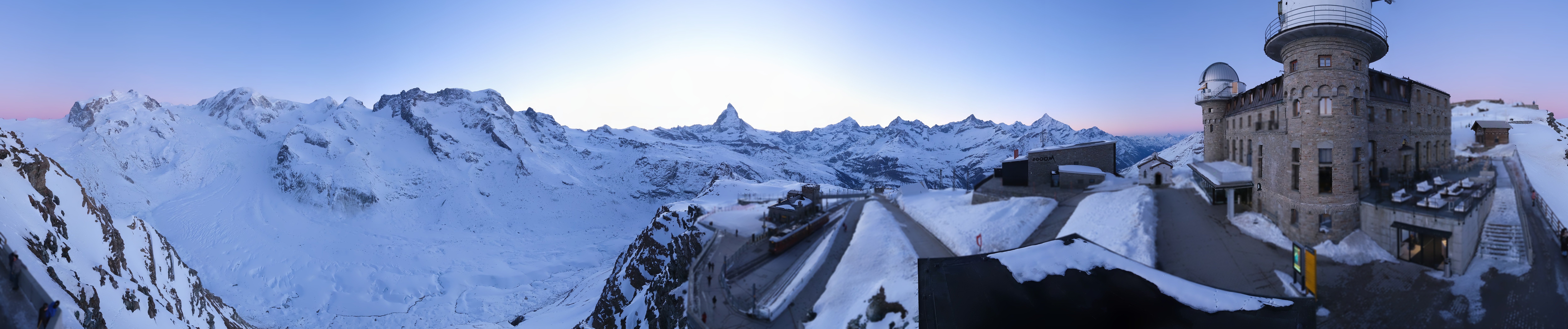 Archived image Webcam Gornergrat Kulm Zermatt