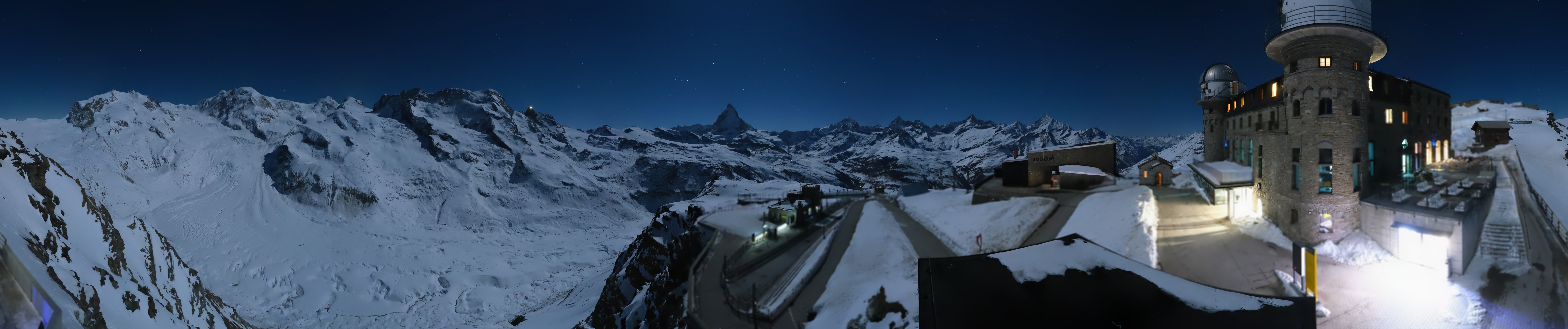 Archived image Webcam Gornergrat Kulm Zermatt