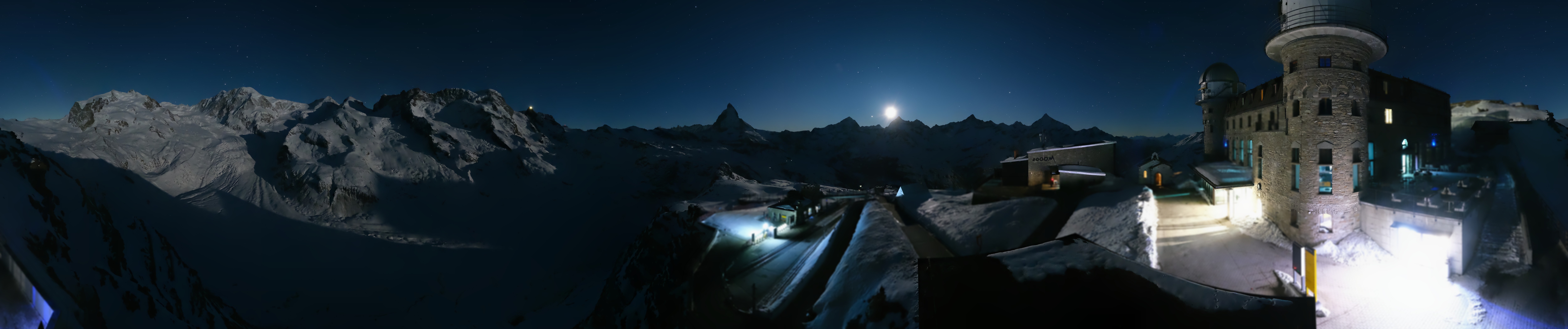 Archived image Webcam Gornergrat Kulm Zermatt