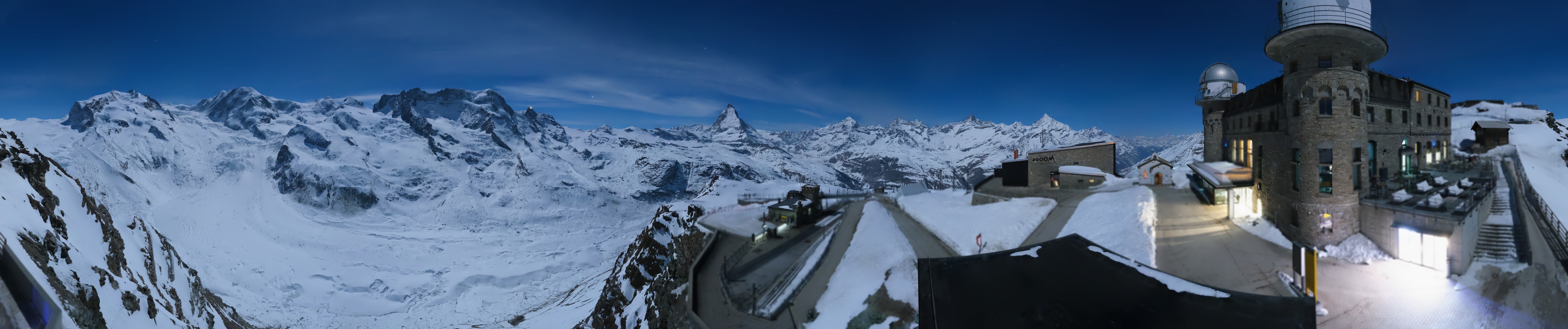 Archived image Webcam Gornergrat Kulm Zermatt