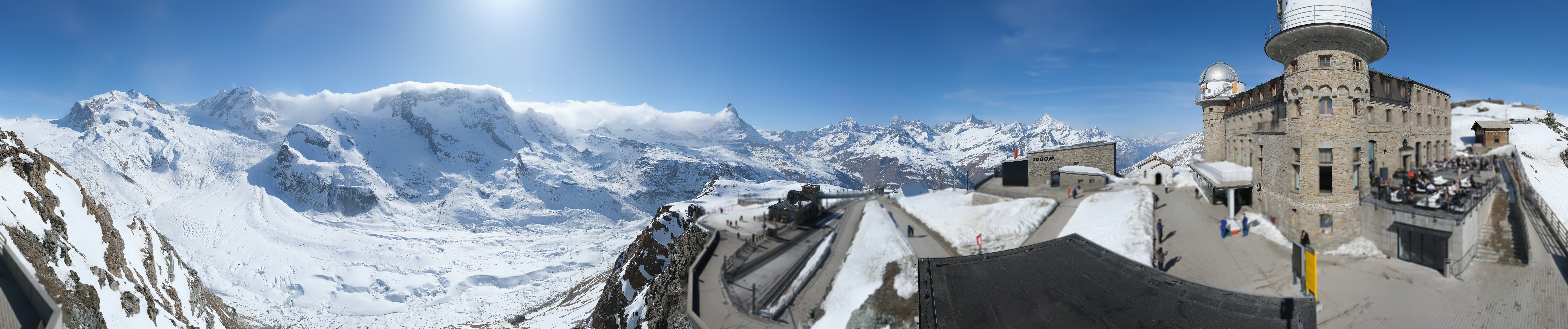 Archiv Foto Webcam Gornergrat Kulm Zermatt