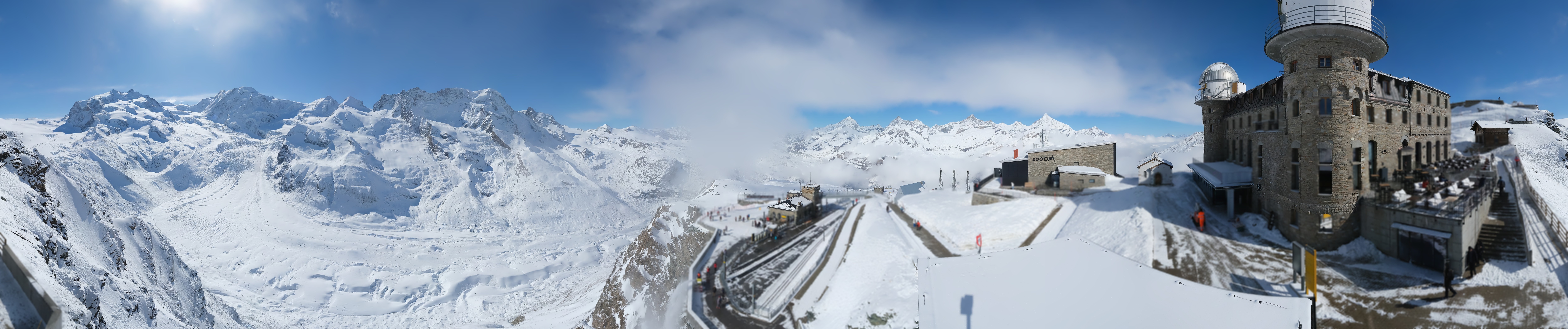 Archiv Foto Webcam Gornergrat Kulm Zermatt