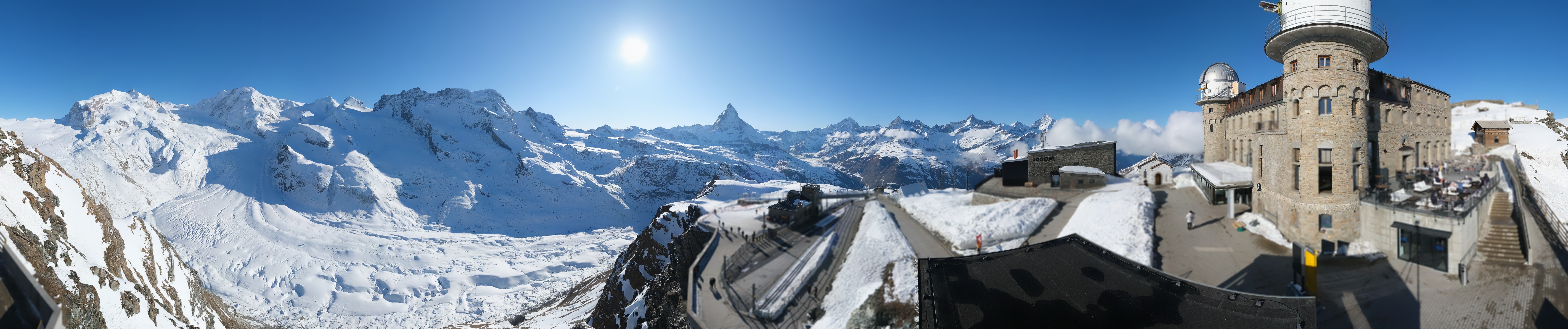 Archiv Foto Webcam Gornergrat Kulm Zermatt