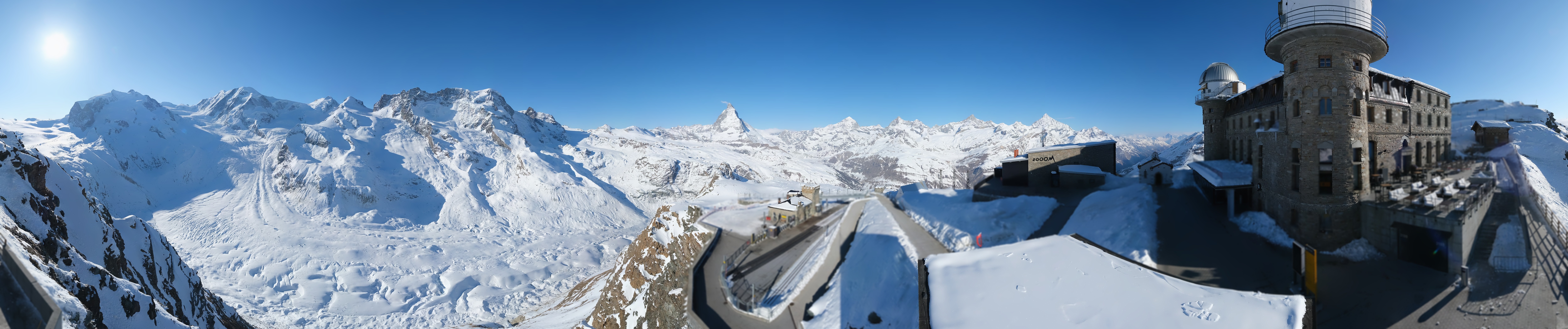 Archiv Foto Webcam Gornergrat Kulm Zermatt