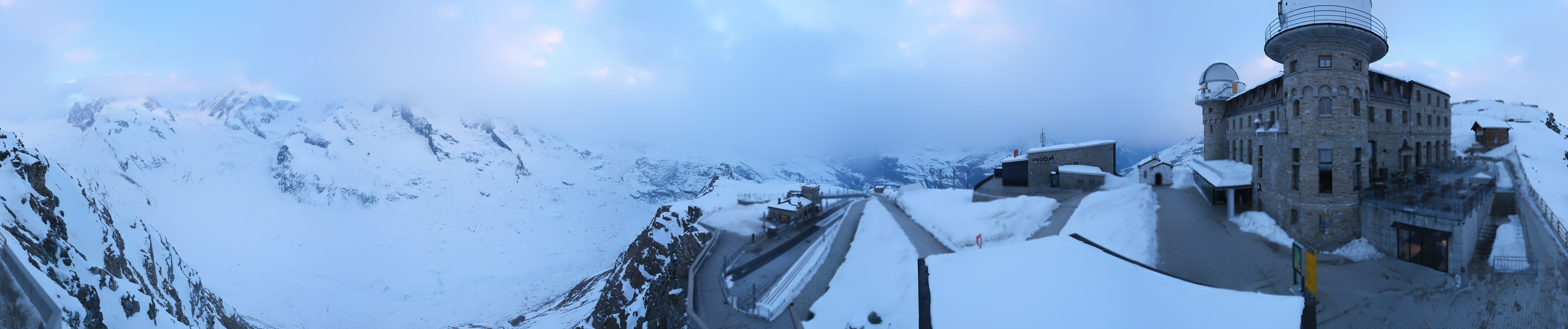 Archived image Webcam Gornergrat Kulm Zermatt