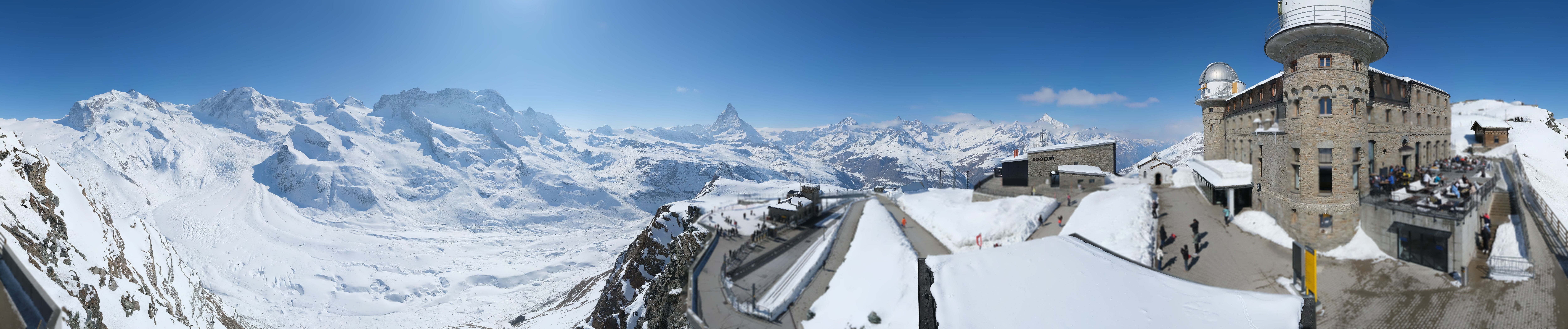Archiv Foto Webcam Gornergrat Kulm Zermatt