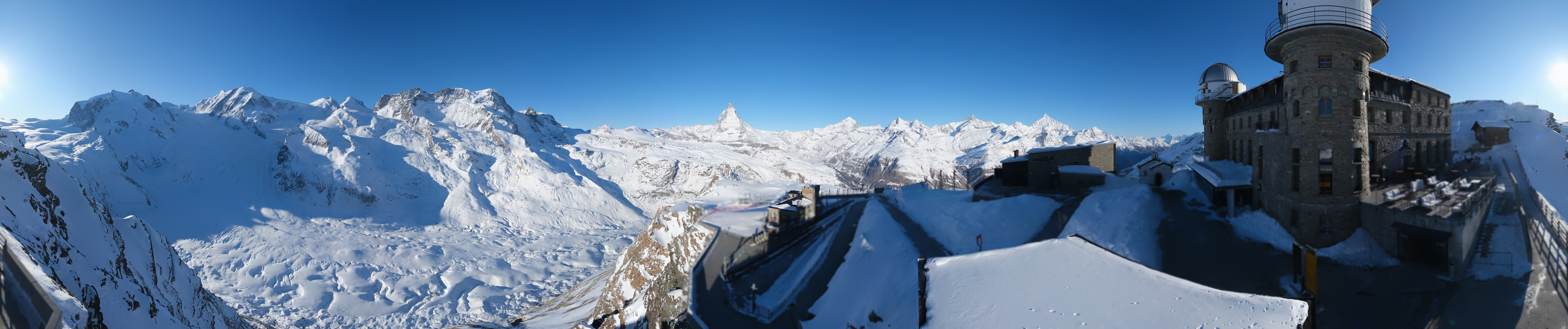 Archiv Foto Webcam Gornergrat Kulm Zermatt