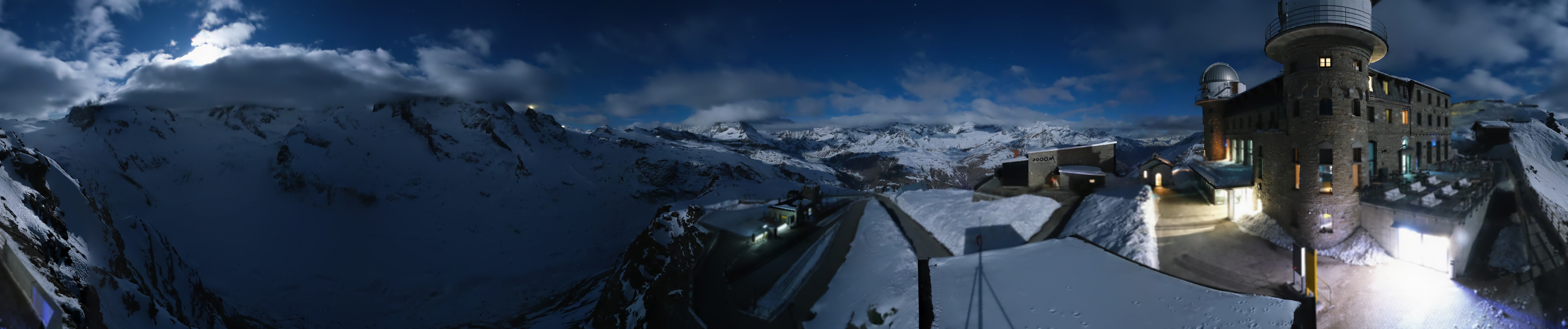 Archived image Webcam Gornergrat Kulm Zermatt