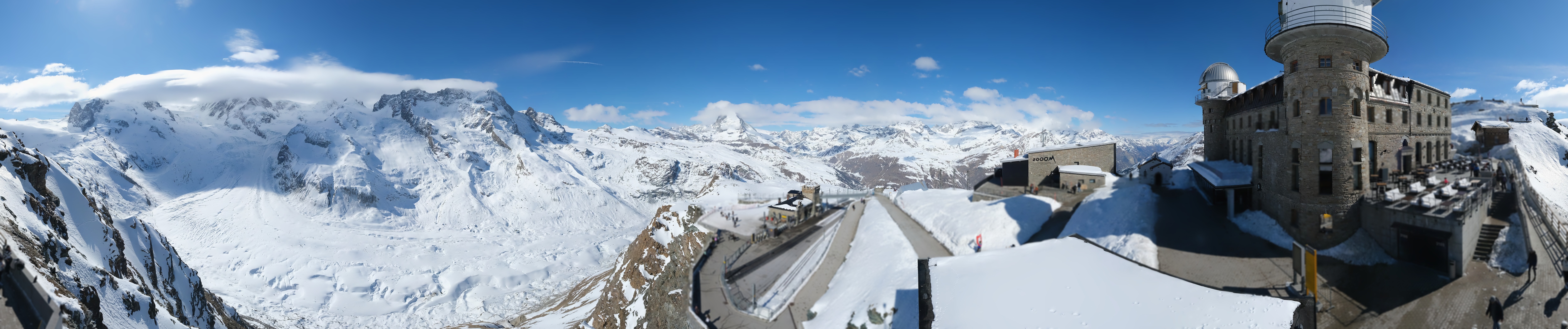 Archived image Webcam Gornergrat Kulm Zermatt