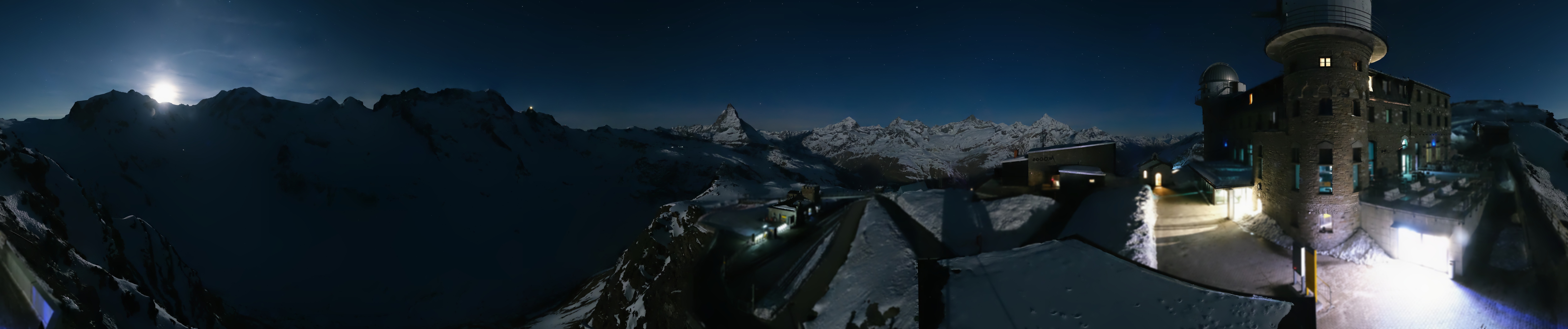 Archived image Webcam Gornergrat Kulm Zermatt