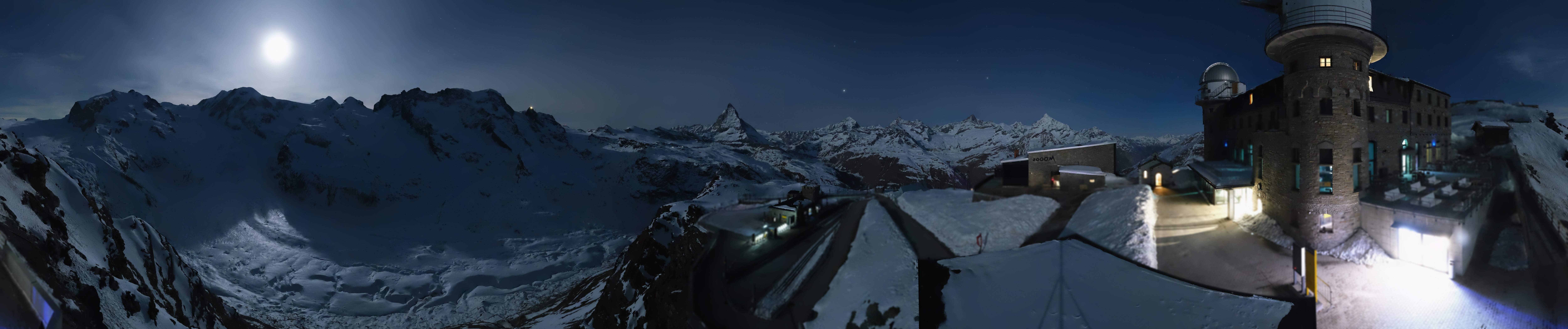 Archived image Webcam Gornergrat Kulm Zermatt