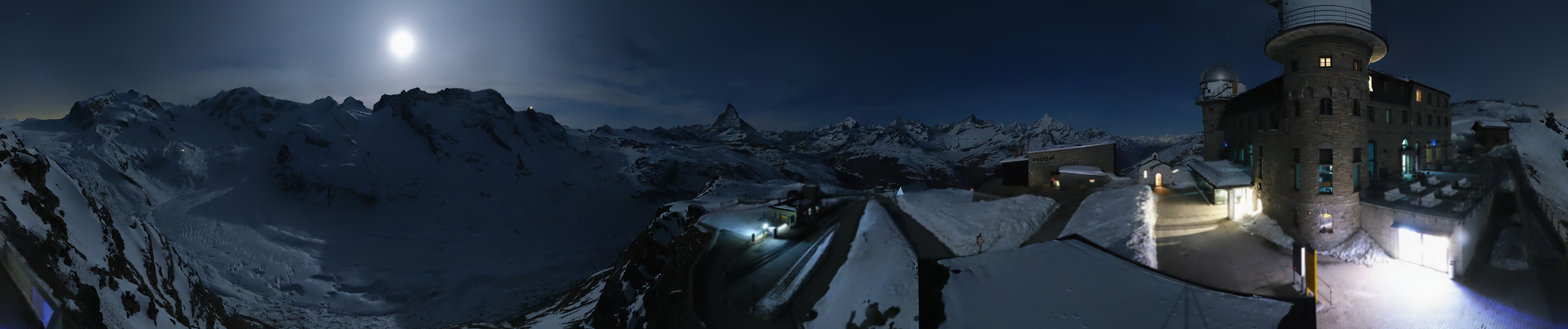 Archived image Webcam Gornergrat Kulm Zermatt