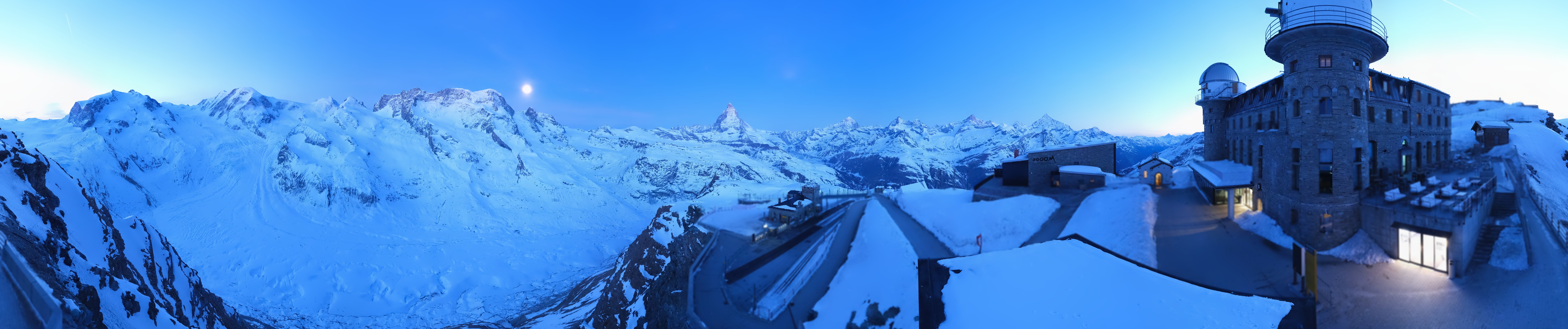 Archived image Webcam Gornergrat Kulm Zermatt