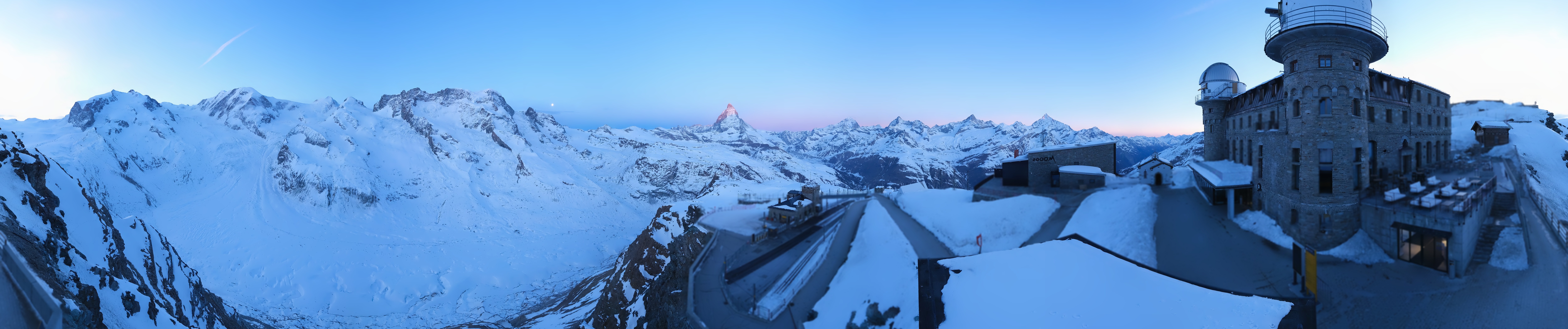 Archived image Webcam Gornergrat Kulm Zermatt