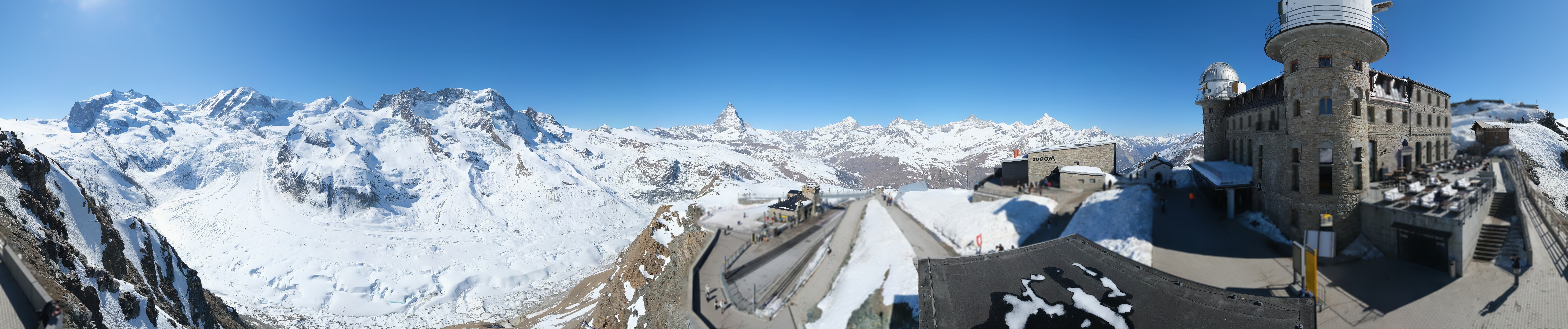 Archiv Foto Webcam Gornergrat Kulm Zermatt