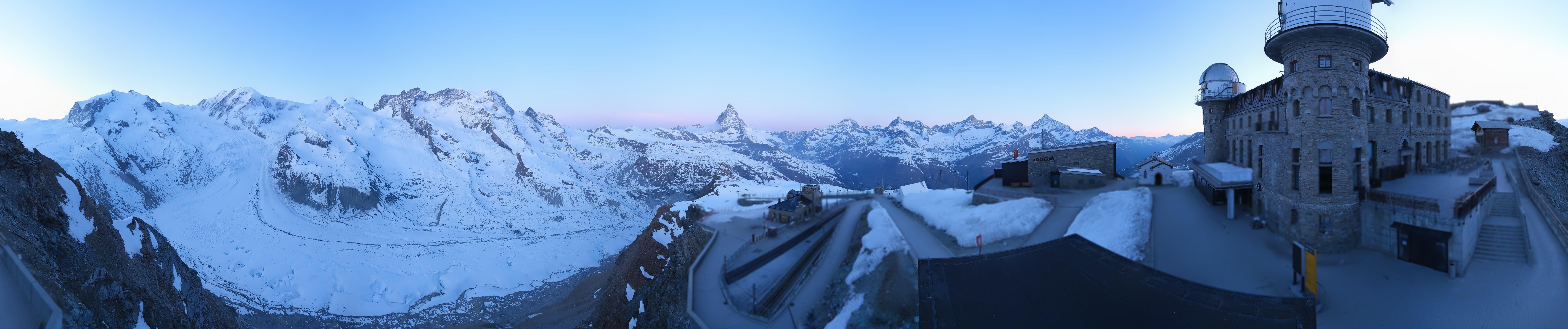Archived image Webcam Gornergrat Kulm Zermatt