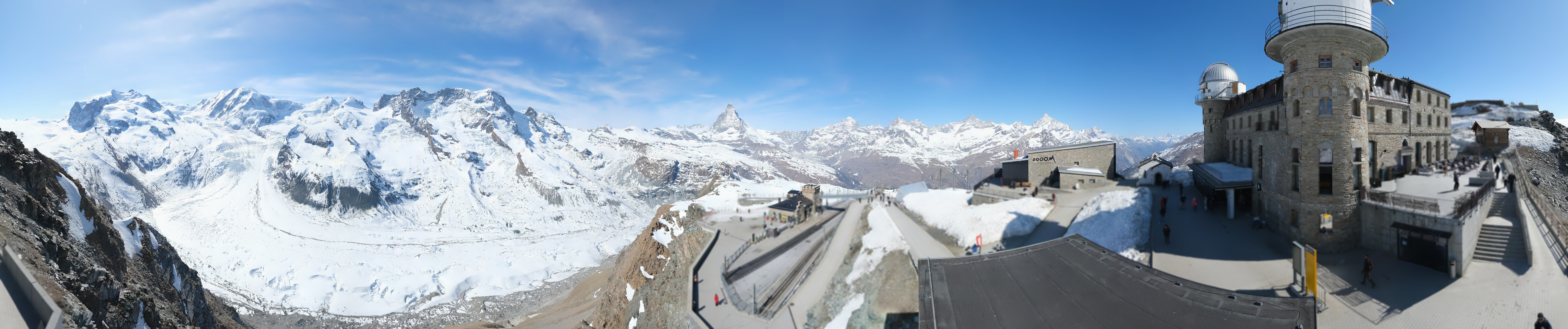 Archived image Webcam Gornergrat Kulm Zermatt