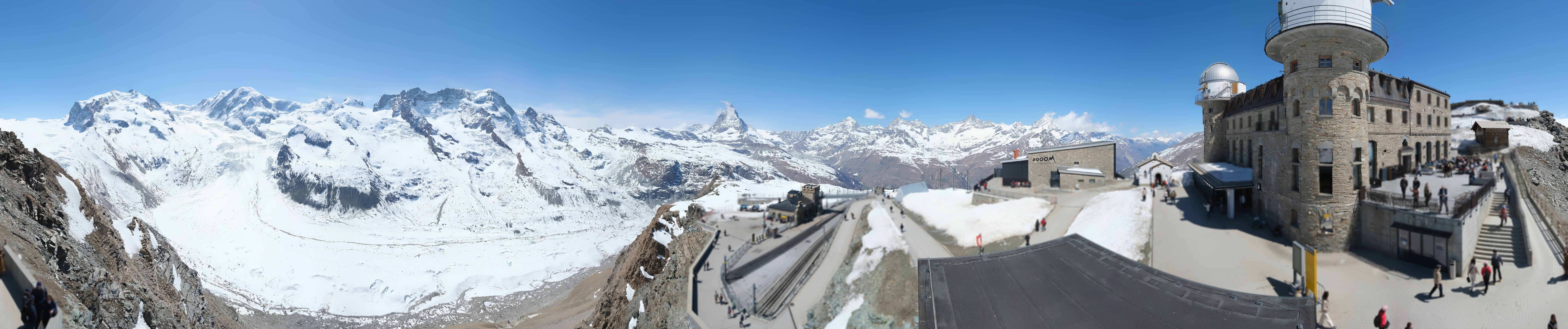 Archived image Webcam Gornergrat Kulm Zermatt