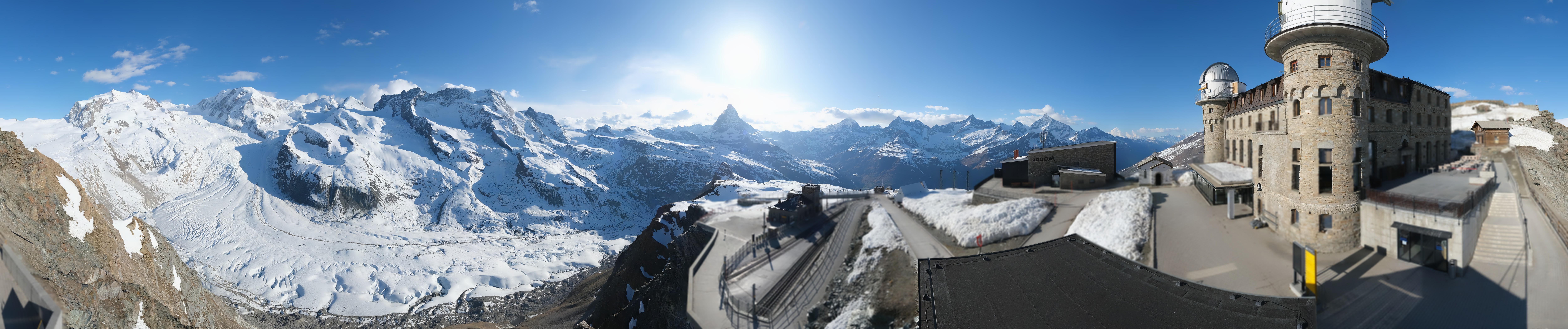 Archived image Webcam Gornergrat Kulm Zermatt
