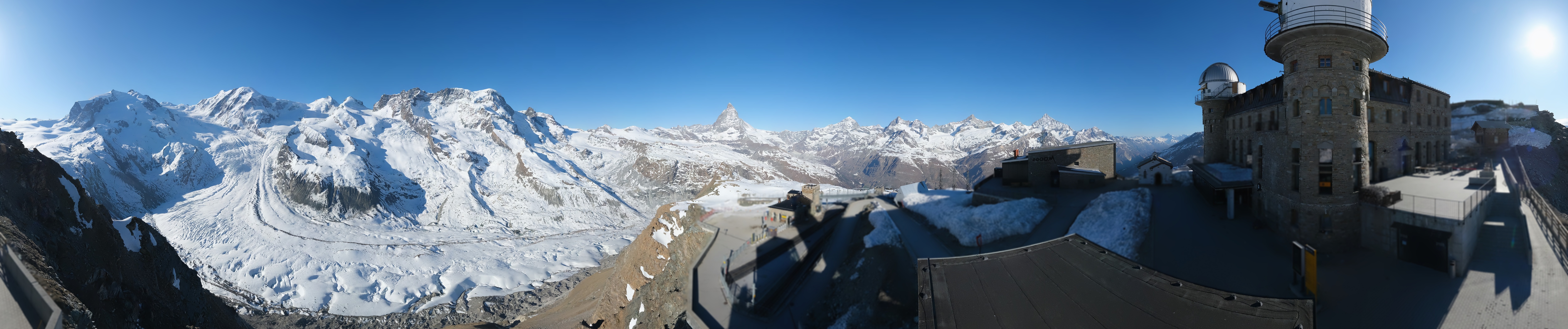Archiv Foto Webcam Gornergrat Kulm Zermatt