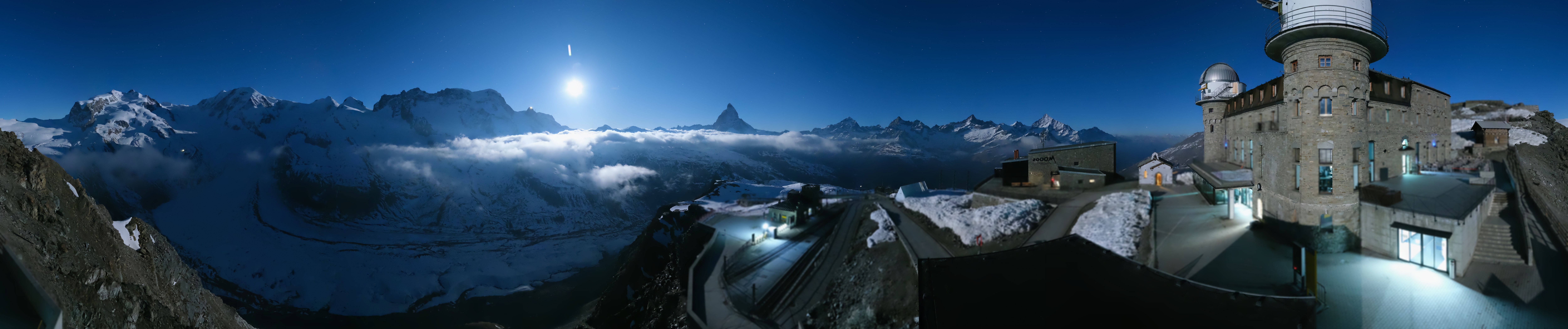 Archived image Webcam Gornergrat Kulm Zermatt