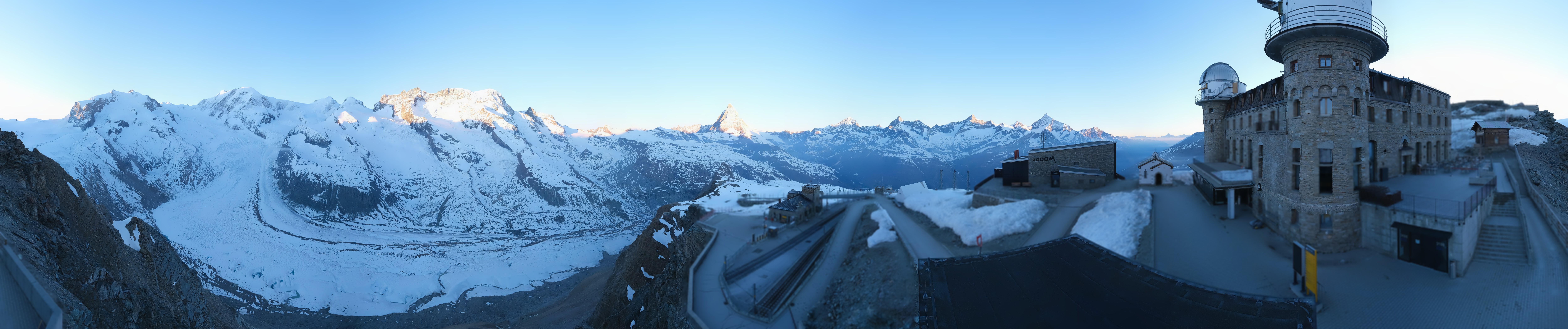 Archived image Webcam Gornergrat Kulm Zermatt