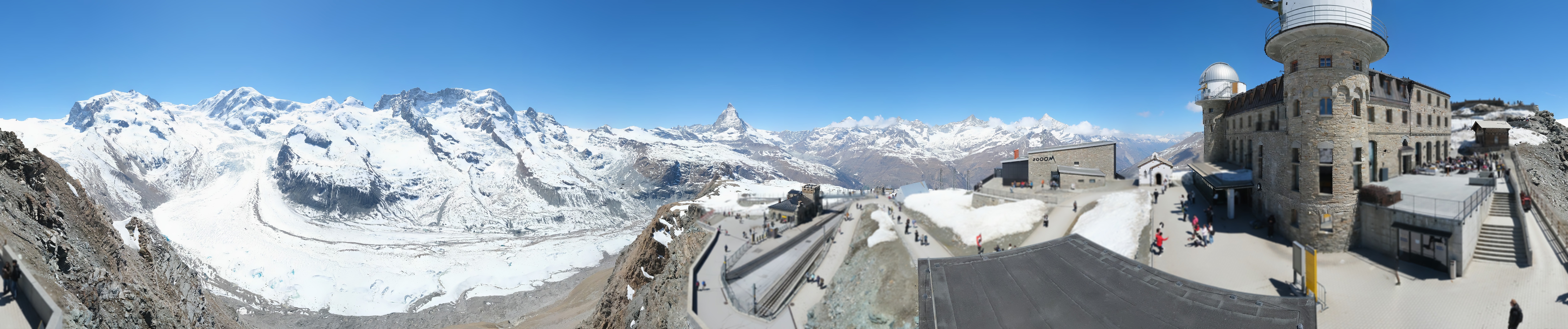 Archived image Webcam Gornergrat Kulm Zermatt
