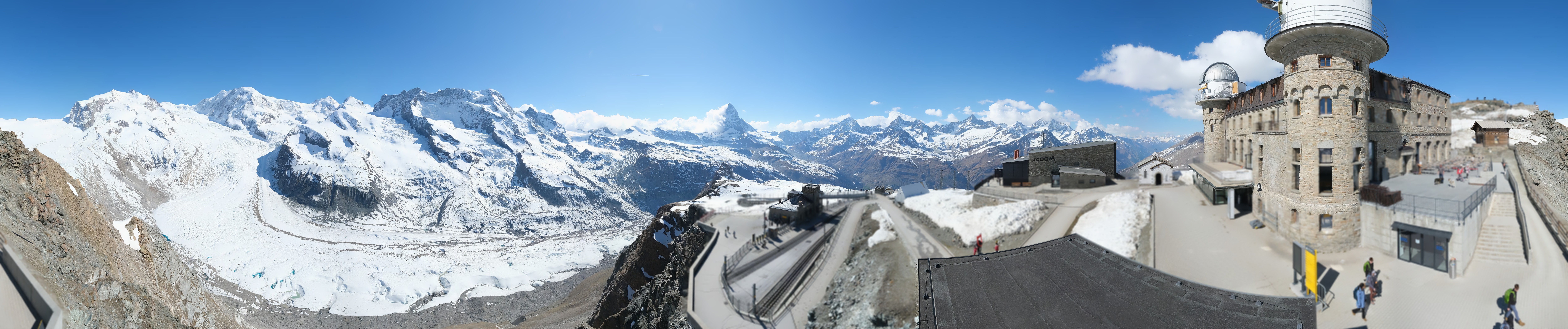 Archived image Webcam Gornergrat Kulm Zermatt