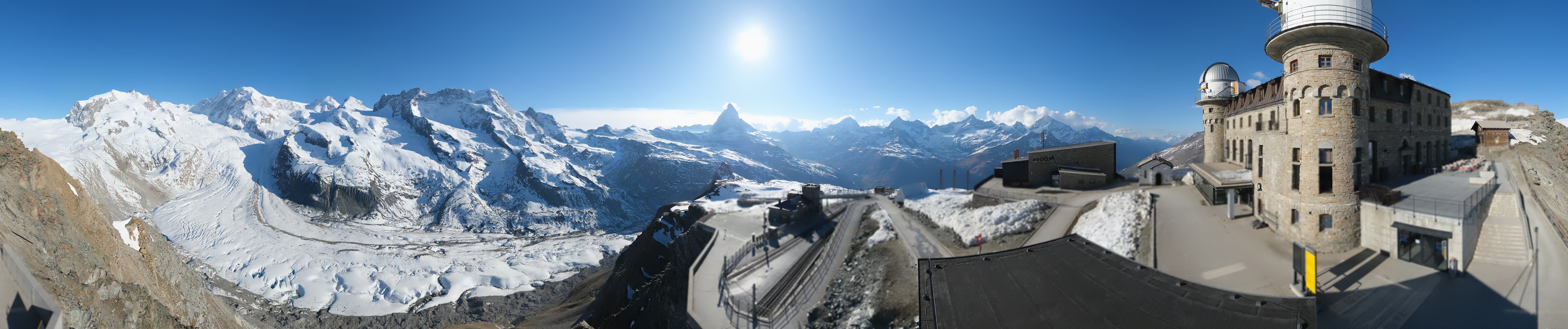 Archived image Webcam Gornergrat Kulm Zermatt