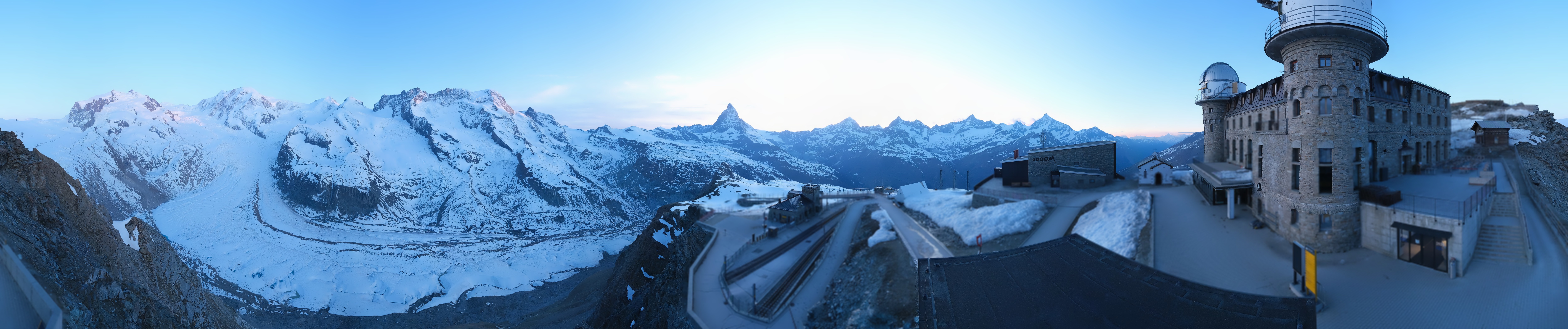 Archived image Webcam Gornergrat Kulm Zermatt