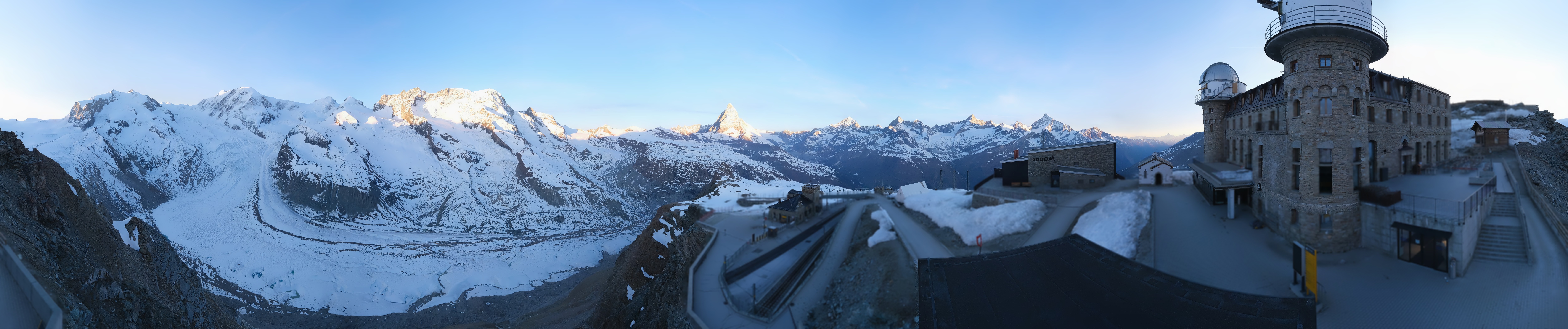 Archived image Webcam Gornergrat Kulm Zermatt