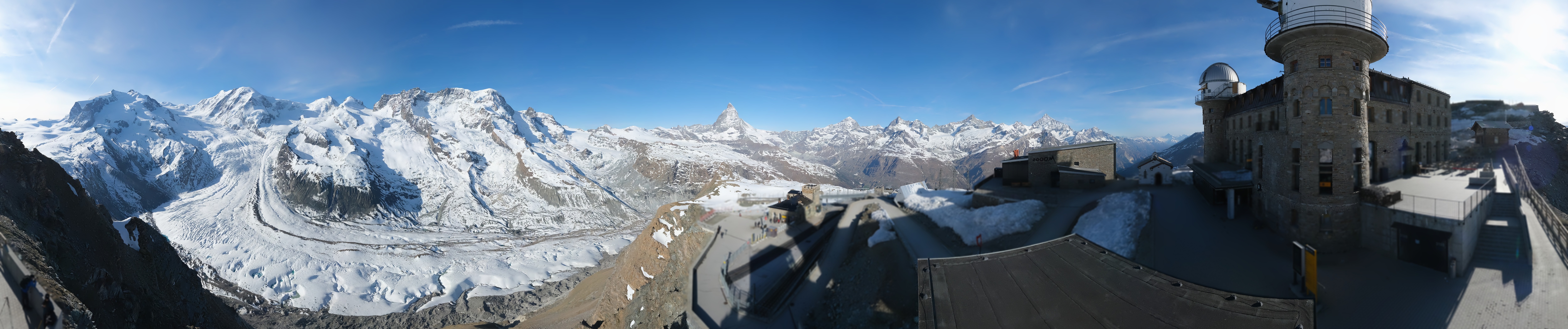 Archived image Webcam Gornergrat Kulm Zermatt
