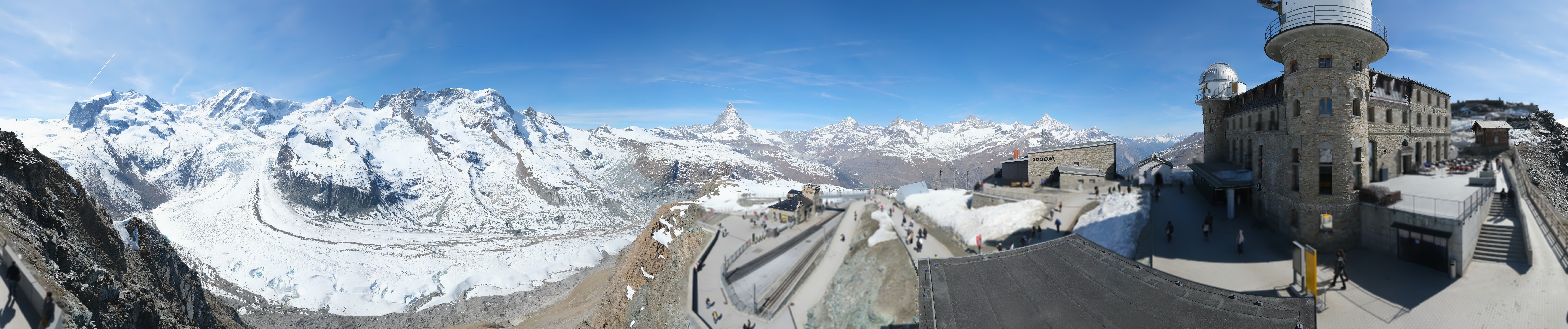 Archived image Webcam Gornergrat Kulm Zermatt