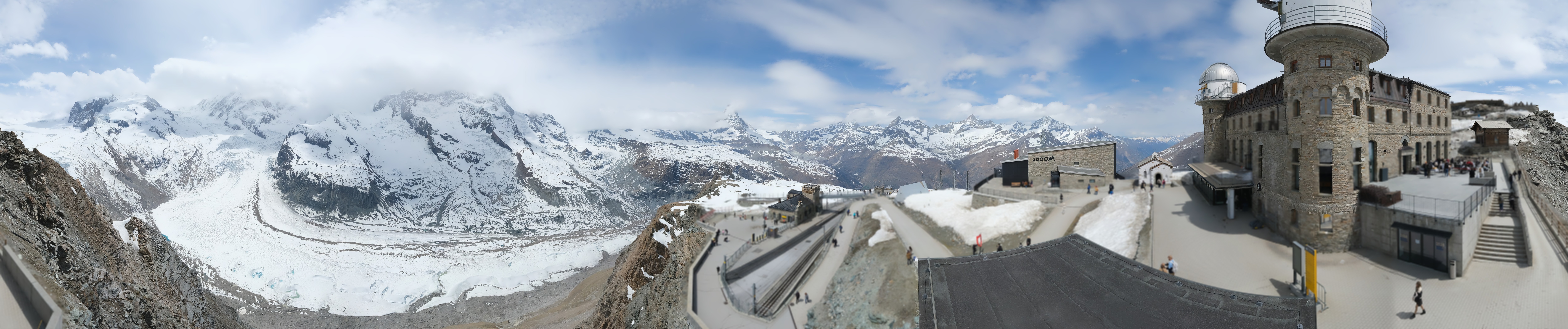 Archiv Foto Webcam Gornergrat Kulm Zermatt