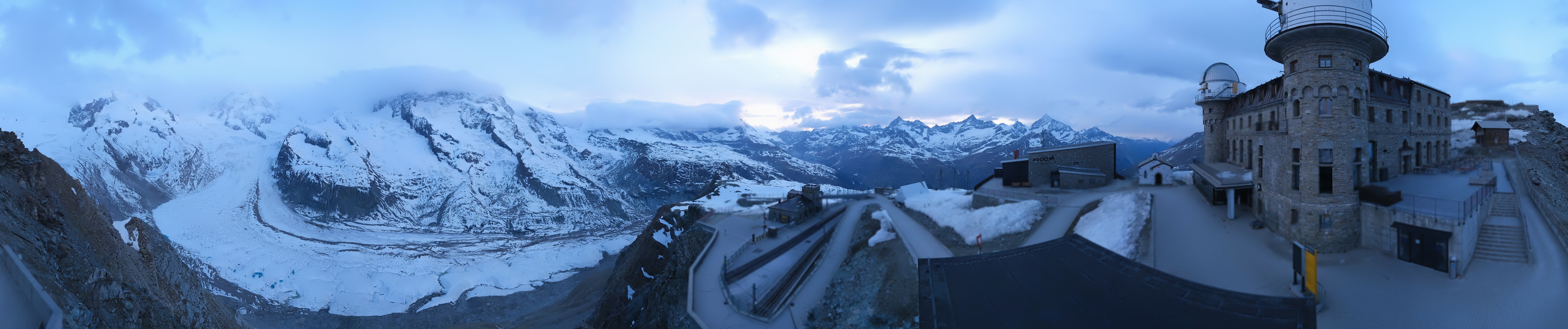 Archived image Webcam Gornergrat Kulm Zermatt