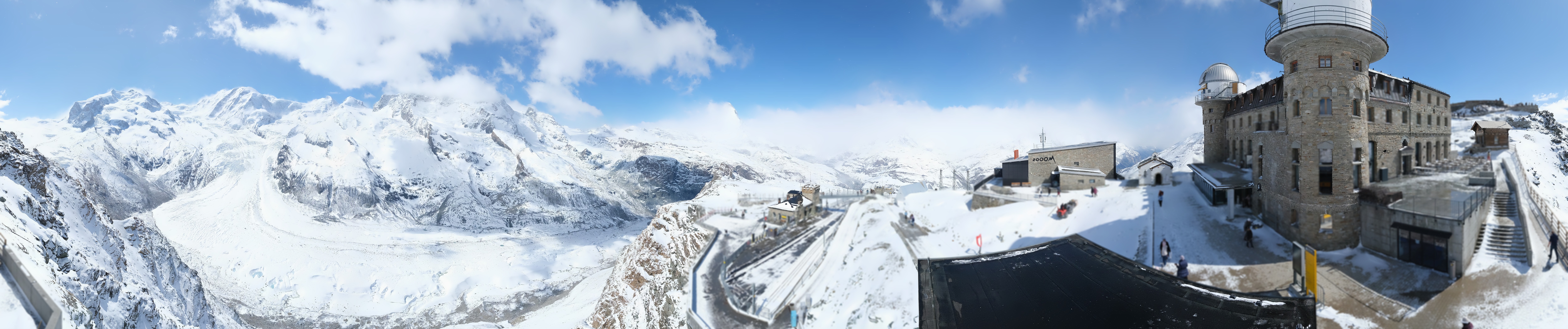 Archived image Webcam Gornergrat Kulm Zermatt