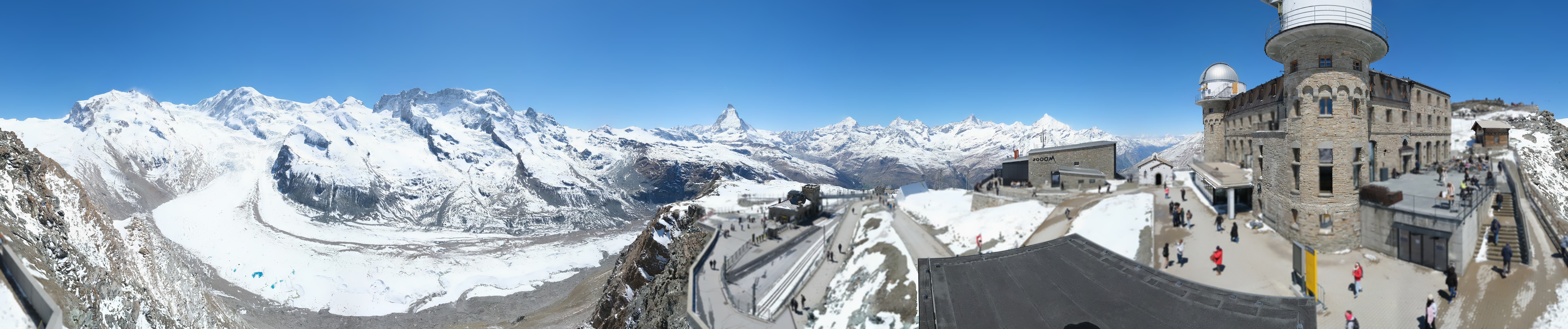 Archived image Webcam Gornergrat Kulm Zermatt