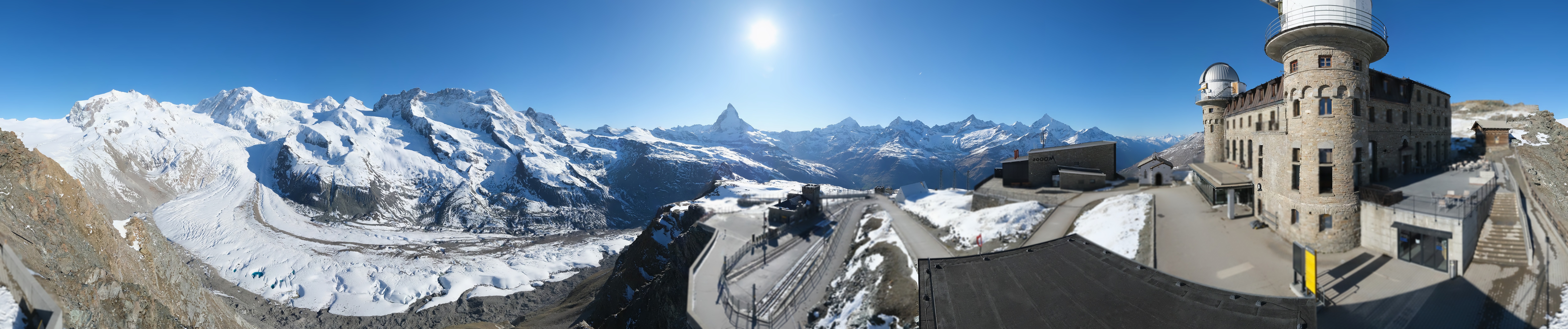 Archived image Webcam Gornergrat Kulm Zermatt