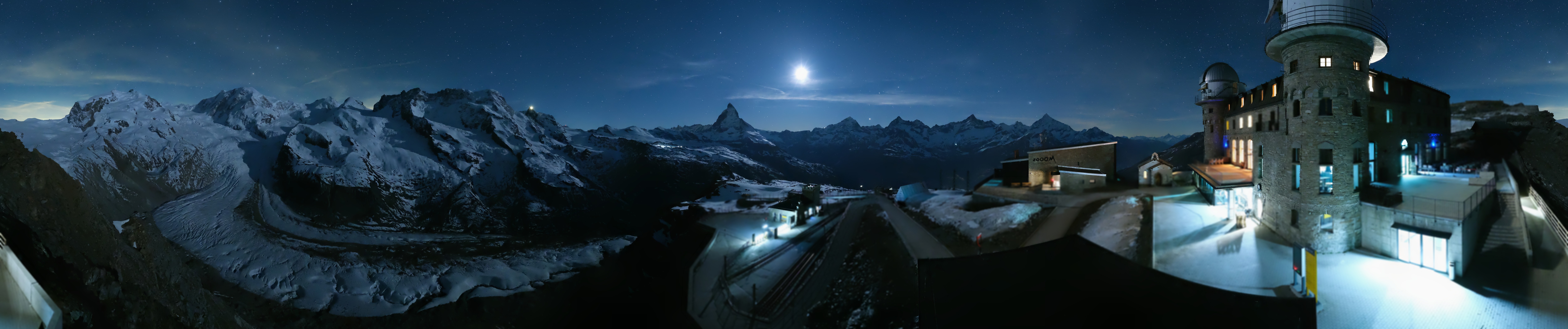 Archived image Webcam Gornergrat Kulm Zermatt