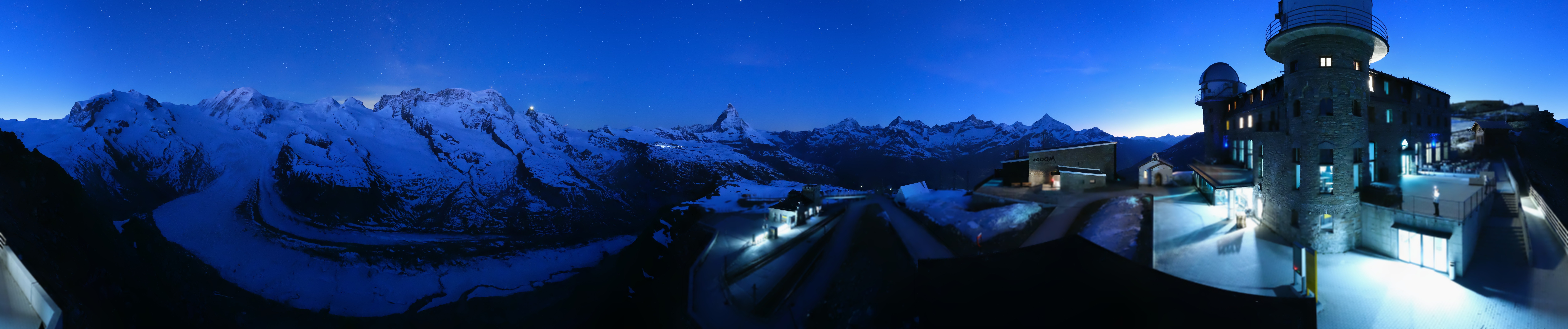 Archived image Webcam Gornergrat Kulm Zermatt
