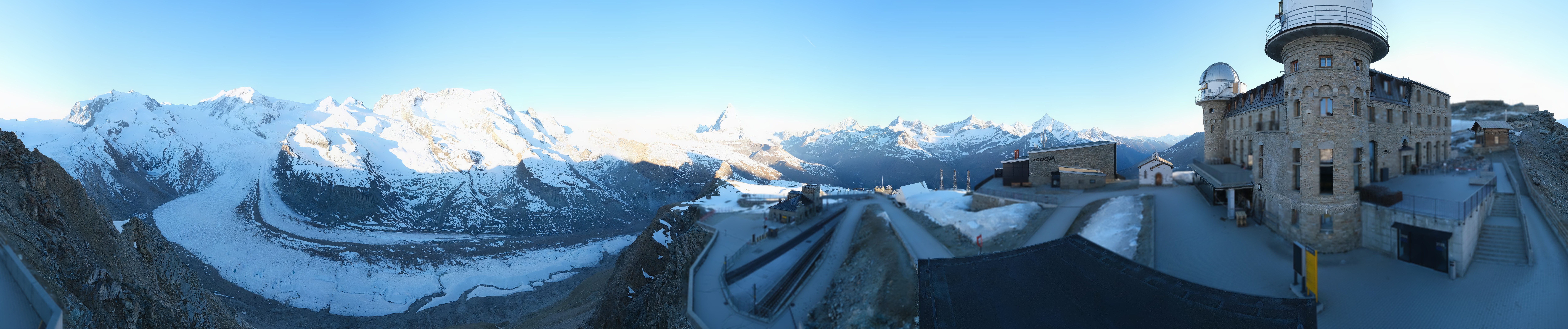 Archived image Webcam Gornergrat Kulm Zermatt