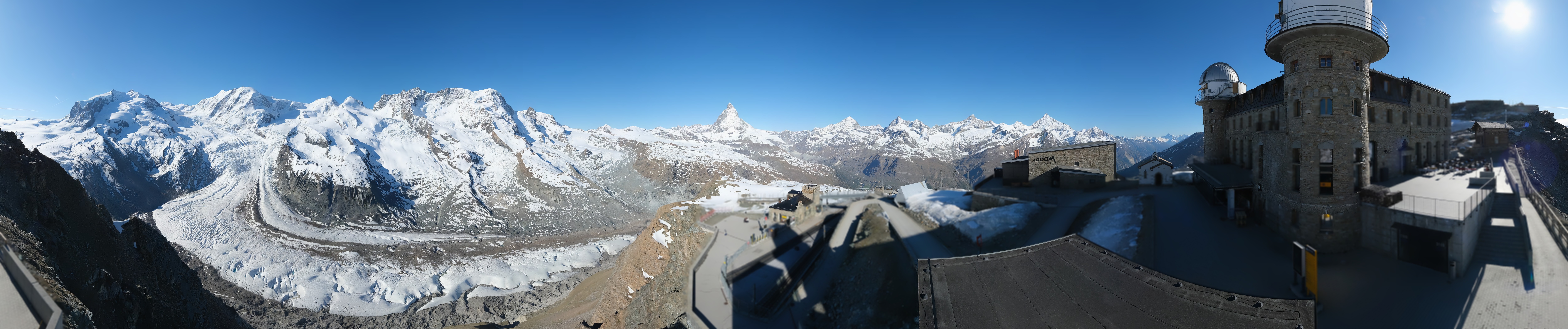 Archived image Webcam Gornergrat Kulm Zermatt