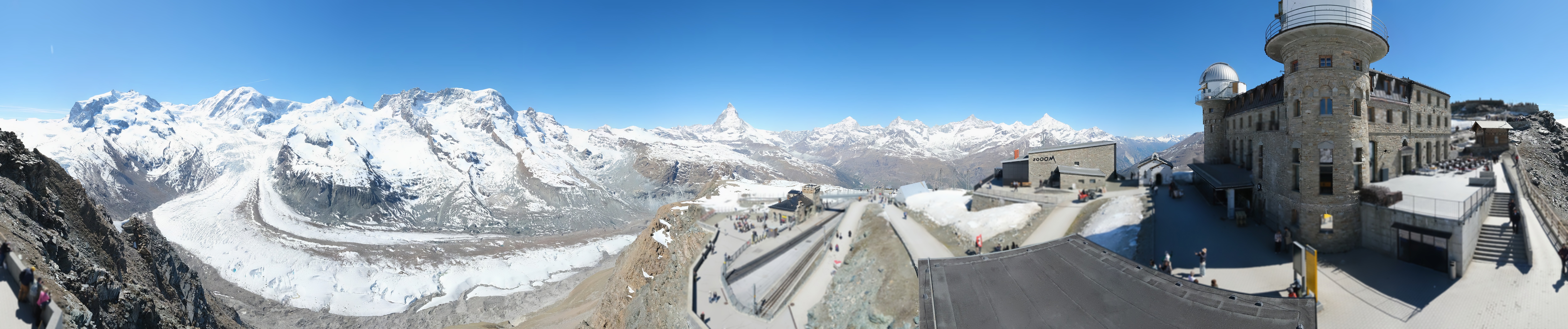 Archived image Webcam Gornergrat Kulm Zermatt