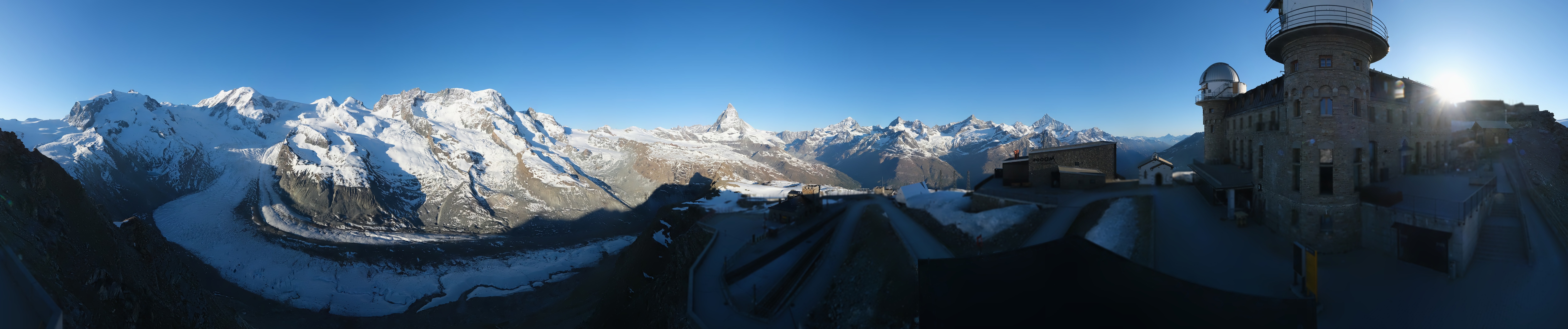 Archiv Foto Webcam Gornergrat Kulm Zermatt