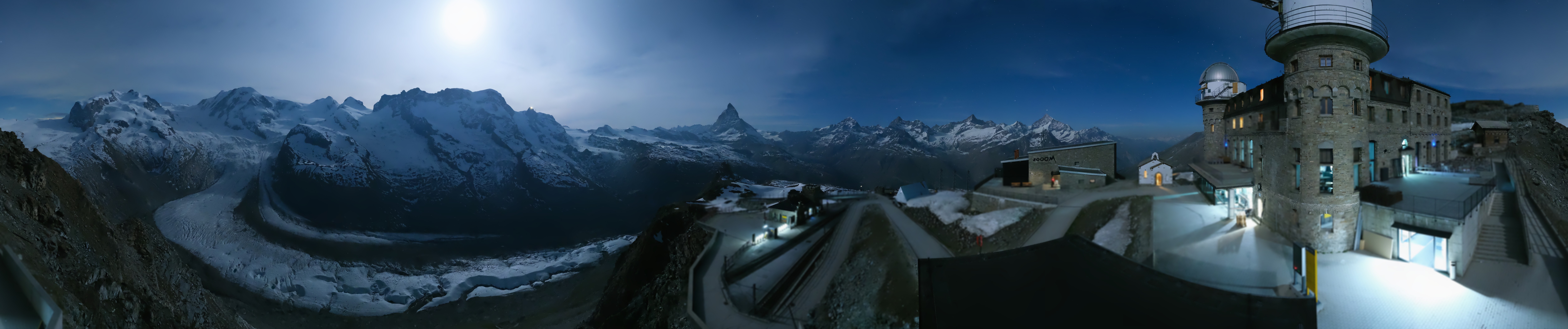 Archived image Webcam Gornergrat Kulm Zermatt